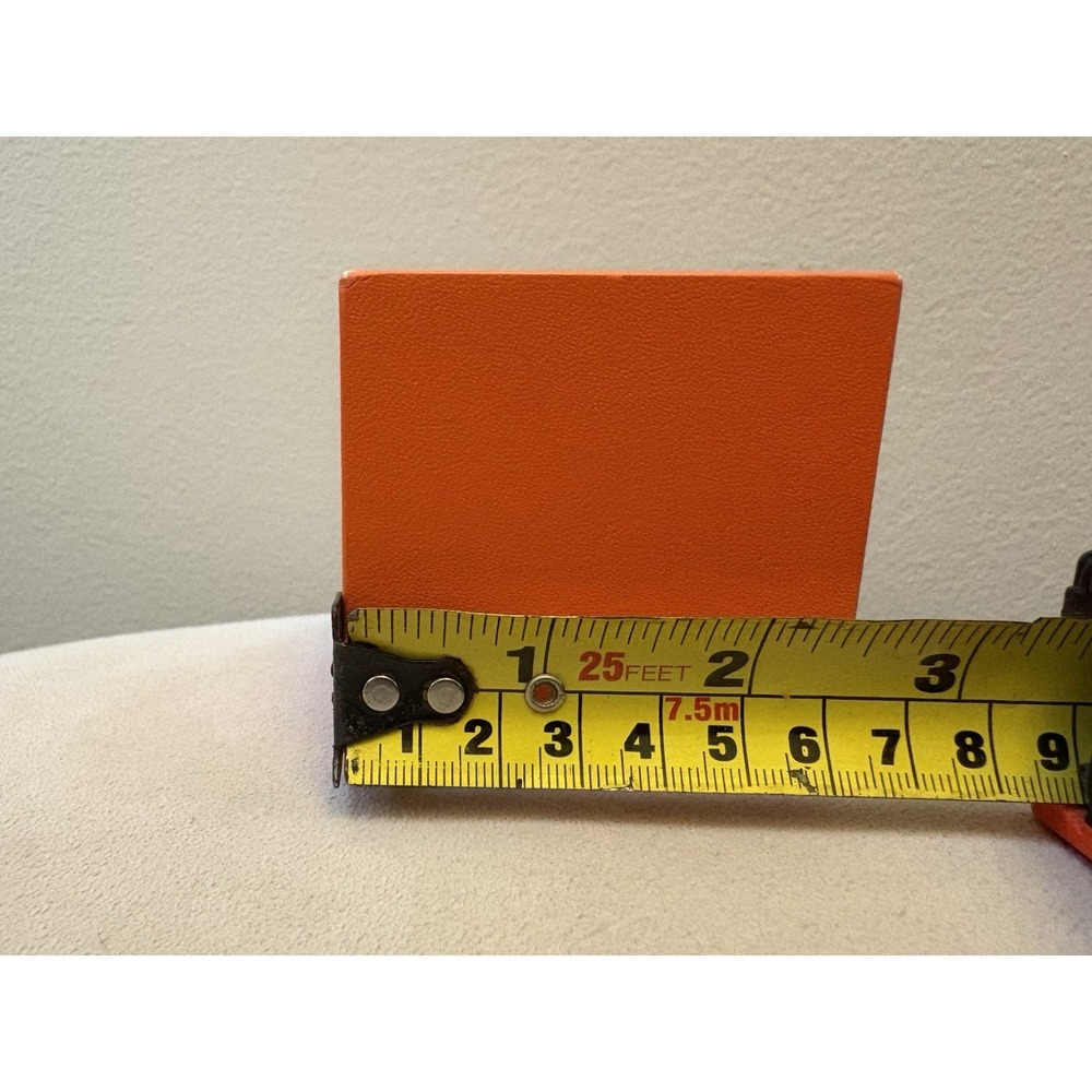 HERMES‎  Heavy Luxury Modern Ring Jewelry Display Box 2.5"x2.5"x2.25". - Picture 6 of 7